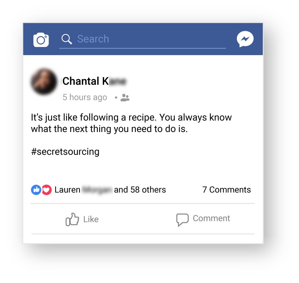 Testimonial Facebook - Chantal K